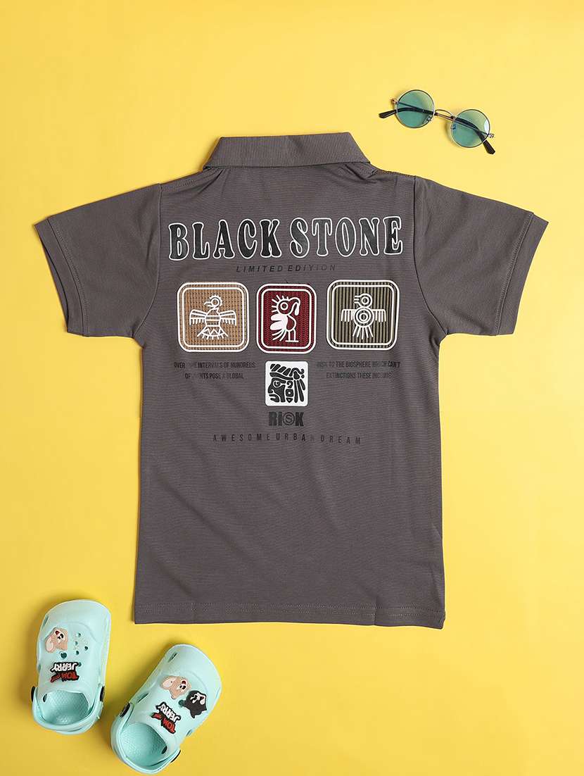 boys printed short sleeves polo t-shirt - 22331366 -  Standard Image - 2