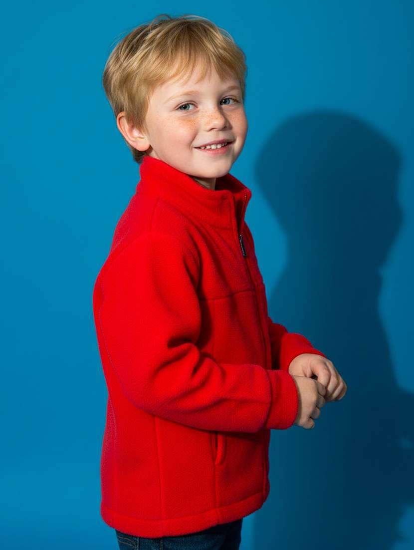 boys solid long sleeve stand collar jacket - 22331411 -  Standard Image - 2
