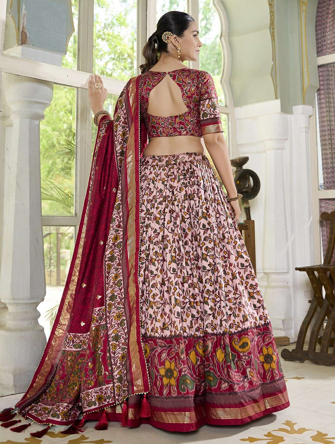 women printed semi-stitched flared lehenga - 22331472 -  Standard Image - 2