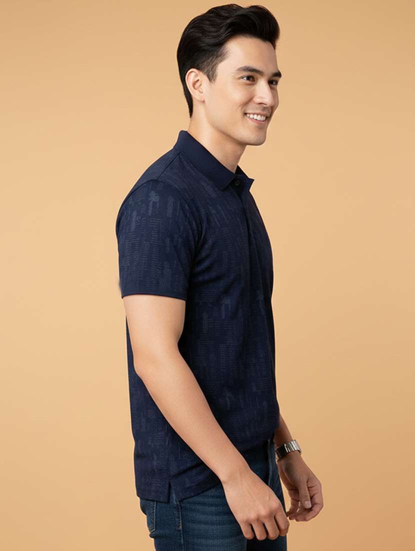 men printed short sleeve regular fit polo t-shirt - 22331592 -  Standard Image - 2