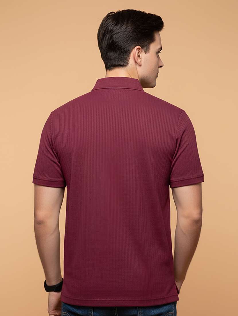 men solid short sleeve regular fit polo t-shirt - 22331600 -  Standard Image - 2