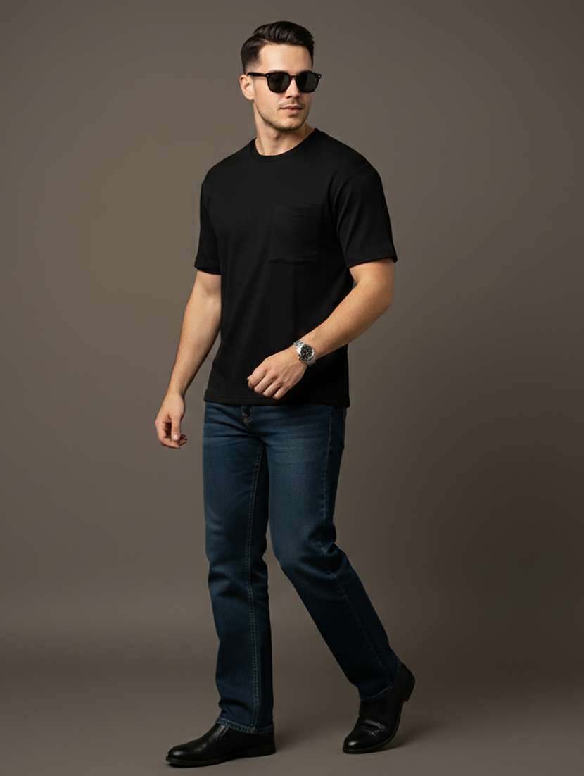 men solid short sleeve regular fit t-shirt - 22331604 -  Standard Image - 2