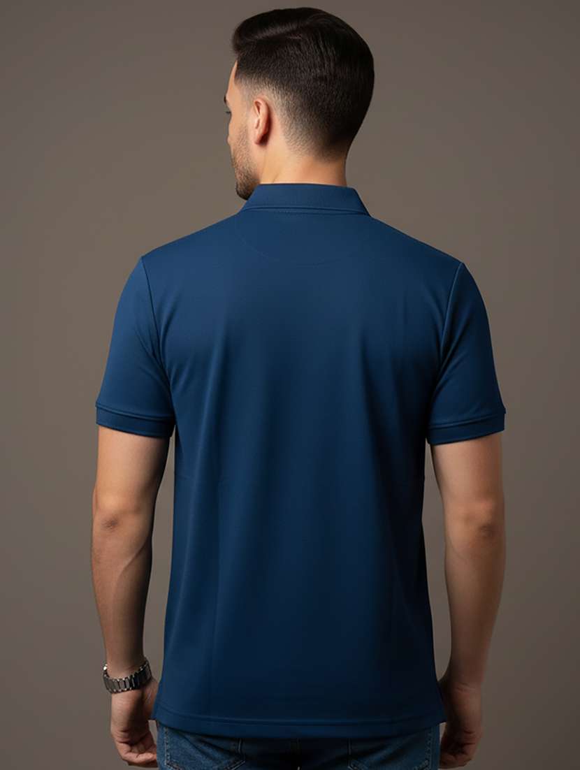 men solid short sleeve regular fit polo t-shirt - 22331660 -  Standard Image - 2