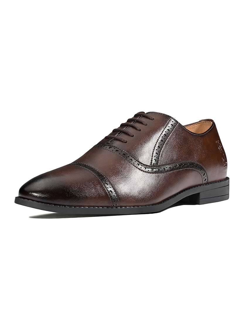 men brown lace-up brouge - 22331698 -  Standard Image - 2