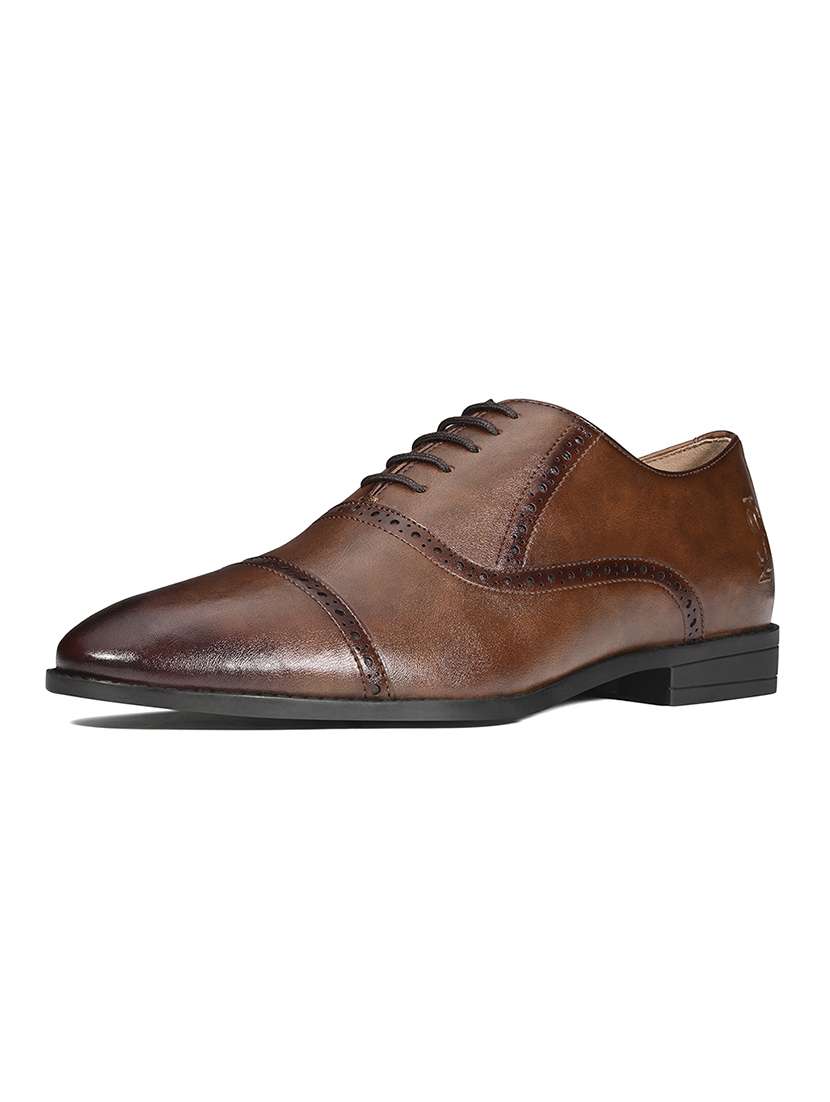 men tan lace-up brouge - 22331700 -  Standard Image - 2