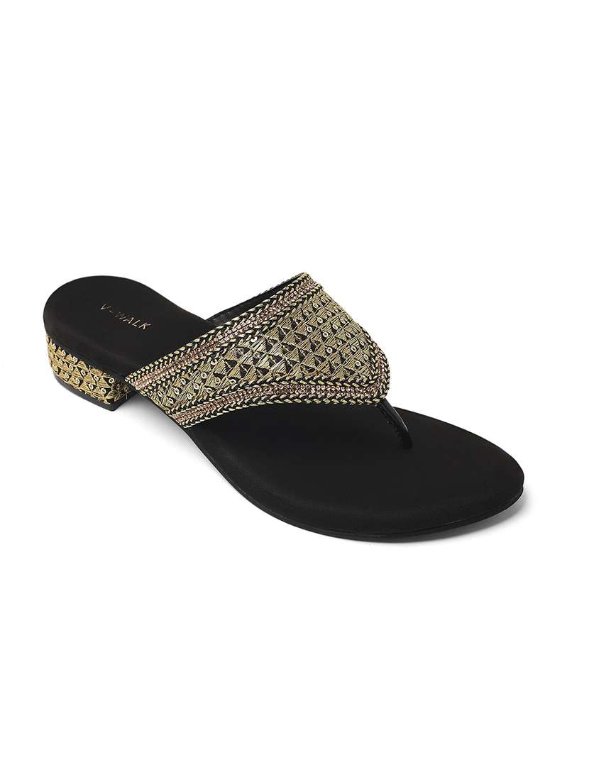 women black slip on sandal