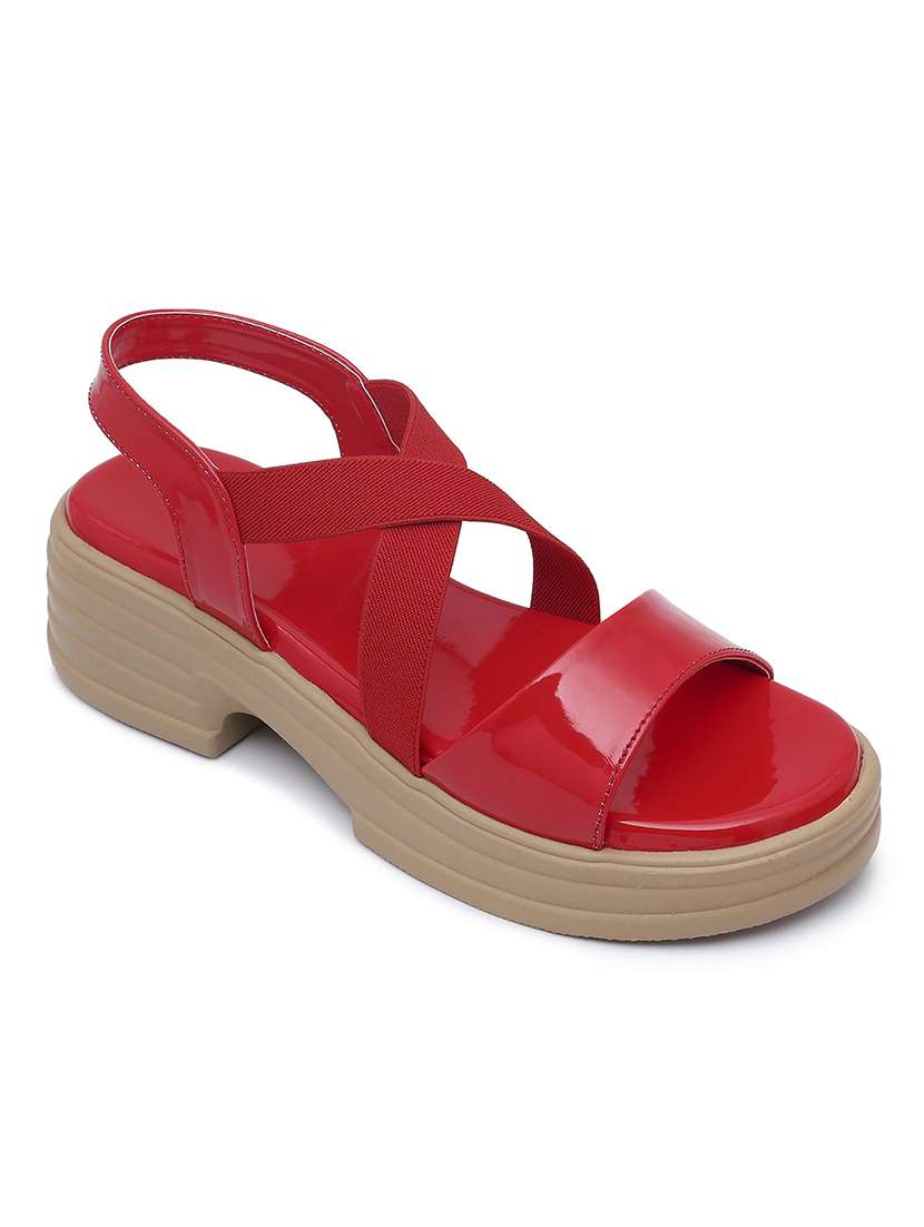 women solid back strap sandals - 22331711 -  Standard Image - 2