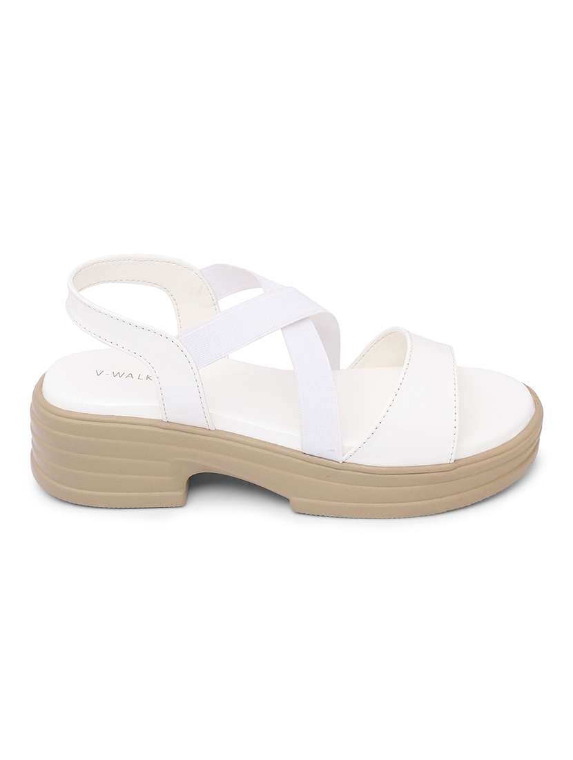 women solid back strap sandals - 22331712 -  Standard Image - 2