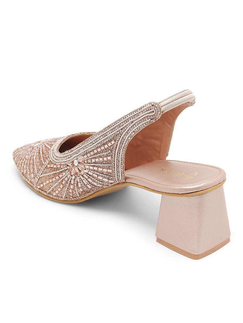 women embellished back strap block heel  - 22331741 -  Standard Image - 2