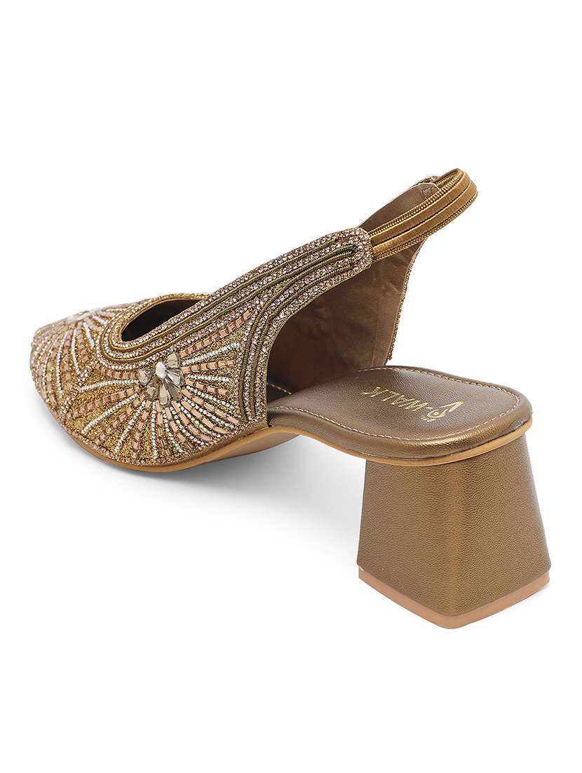 women embellished back strap block heel  - 22331742 -  Standard Image - 2