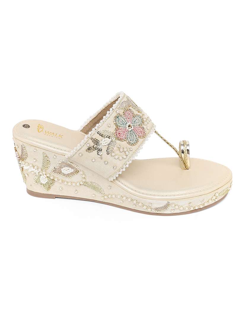 women embellished one toe wedges - 22331743 -  Standard Image - 2
