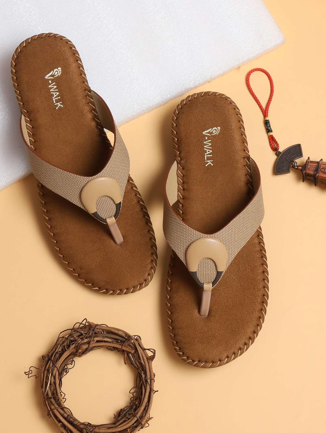 women solid slip on flat sandal