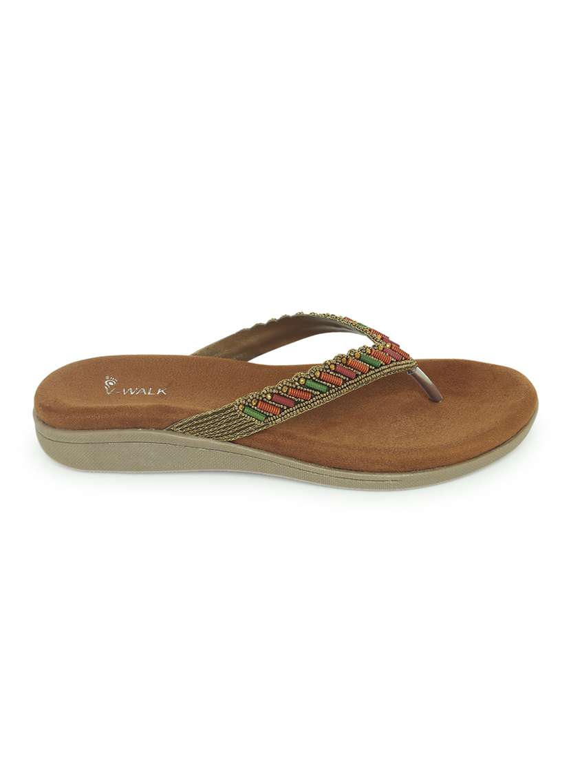 women embellished slip on flat sandal - 22331898 -  Standard Image - 2