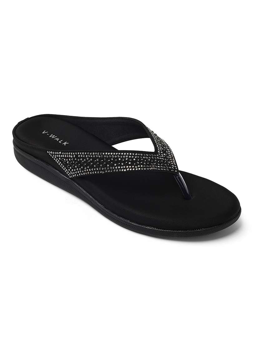 women embellished slip on wedges - 22331954 -  Standard Image - 2
