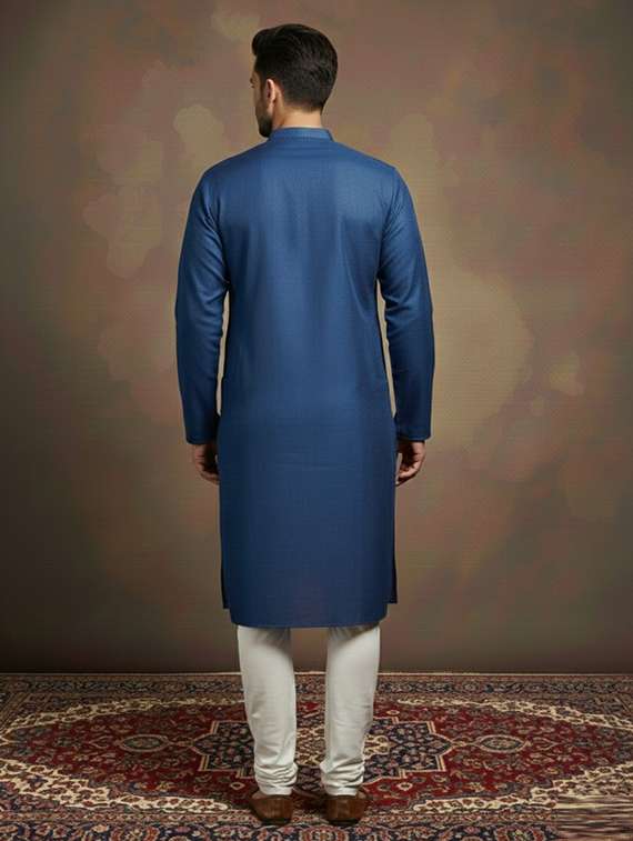 men self design mandarin neck ethnic wear set - 22332035 -  Standard Image - 2