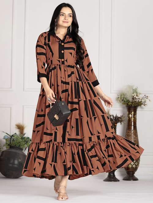 Buy long frock dress net long frock in India @ Limeroad