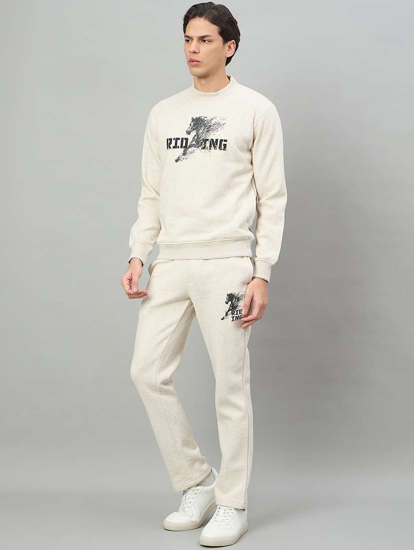 men printed long sleeve full length track suit - 22332354 -  Standard Image - 2