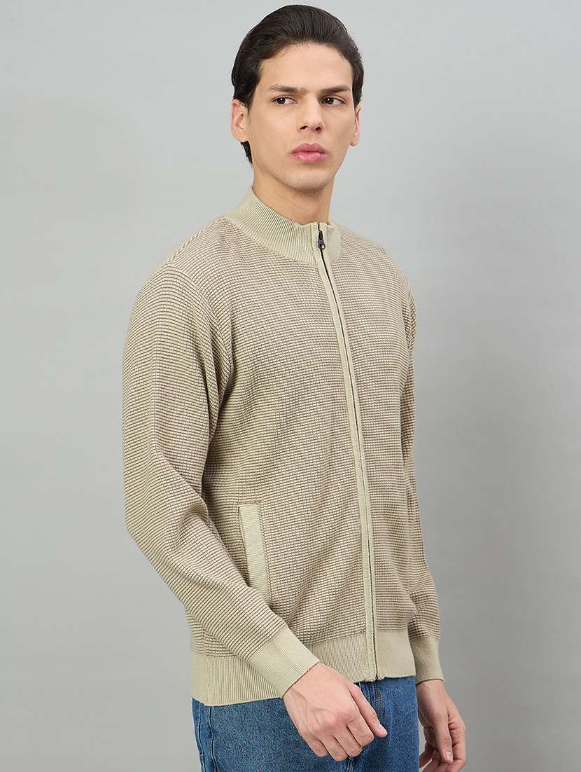 men self design long sleeve cardigan - 22332363 -  Standard Image - 2