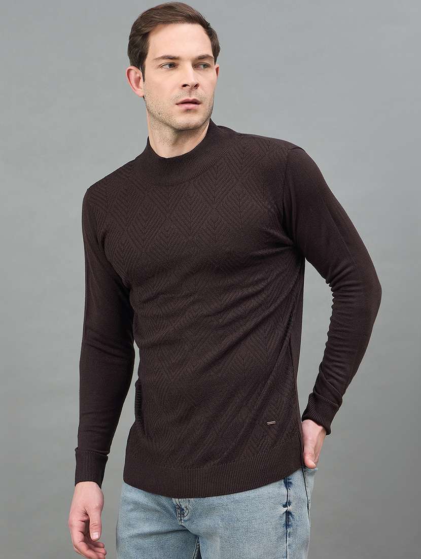 men self design long sleeve regualr fit pullover - 22332382 -  Standard Image - 2