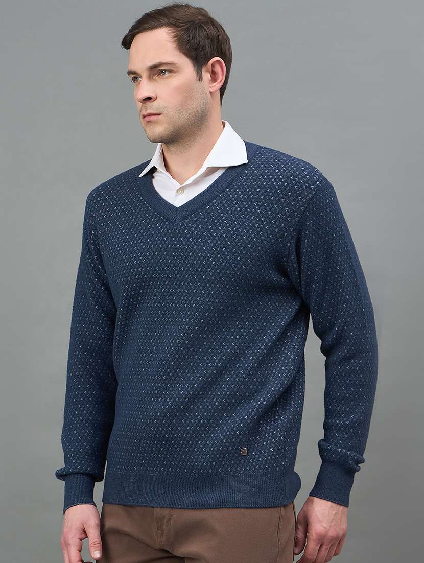 men self design long sleeve regualr fit pullover - 22332383 -  Standard Image - 2