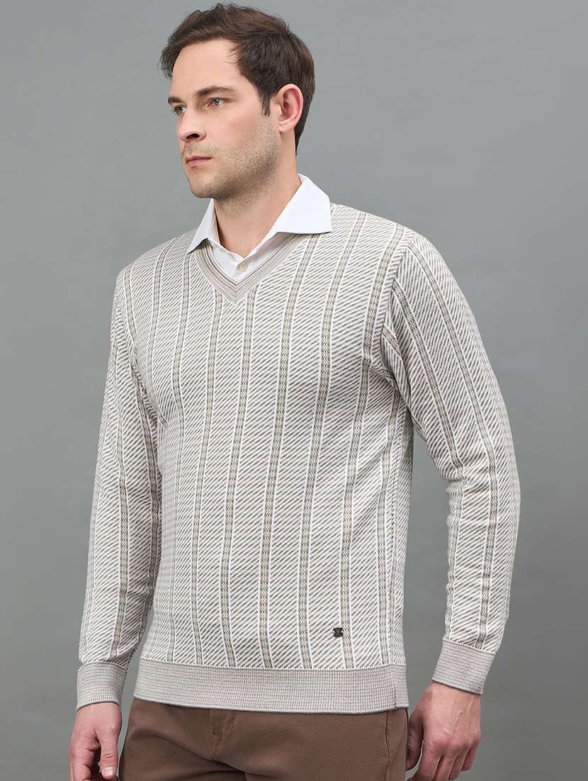 men self design long sleeve regualr fit pullover - 22332386 -  Standard Image - 2