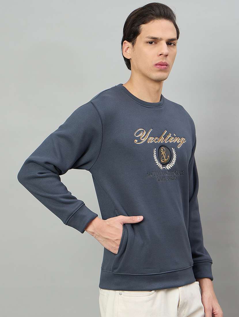 men solid with work long sleeve regular fit sweatshirt - 22332396 -  Standard Image - 2