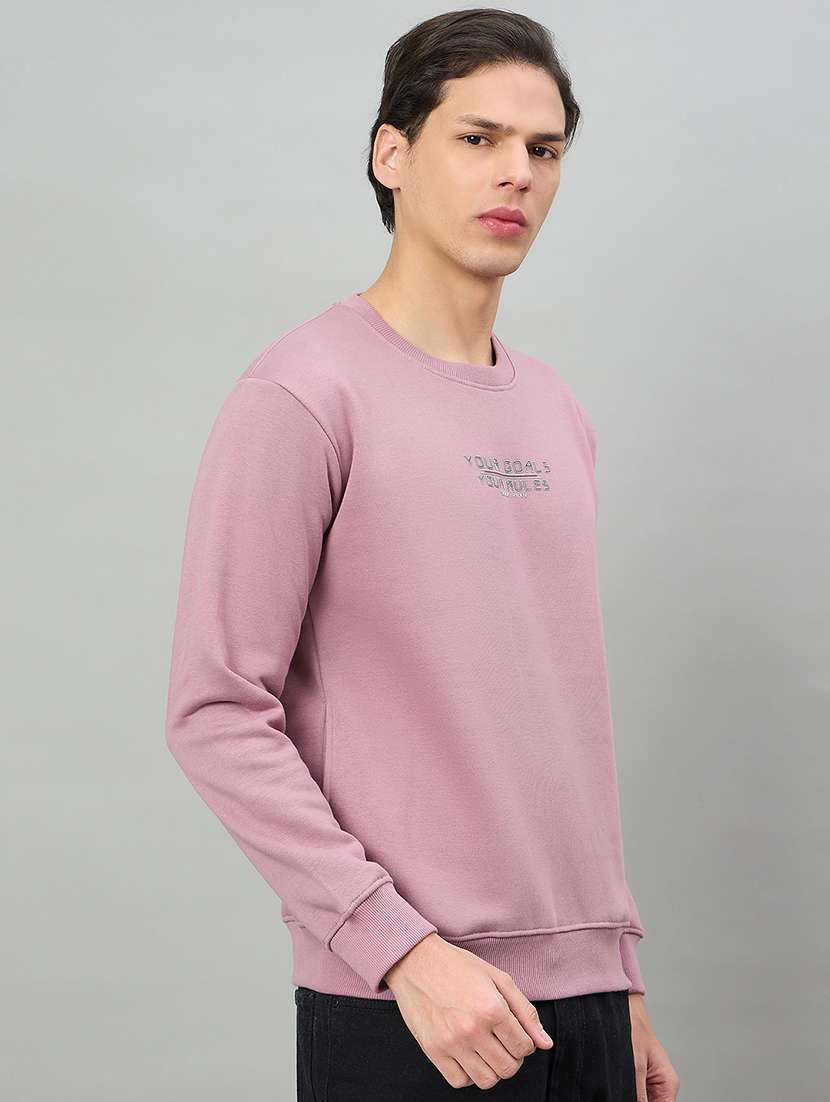 men typographic long sleeve regular fit sweatshirt - 22332402 -  Standard Image - 2