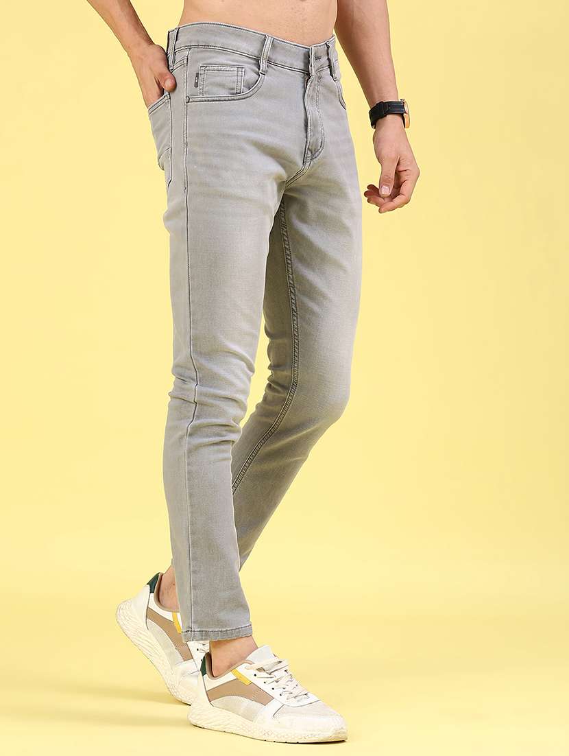 men washed mid rise full length slim fit jeans - 22334312 -  Standard Image - 2