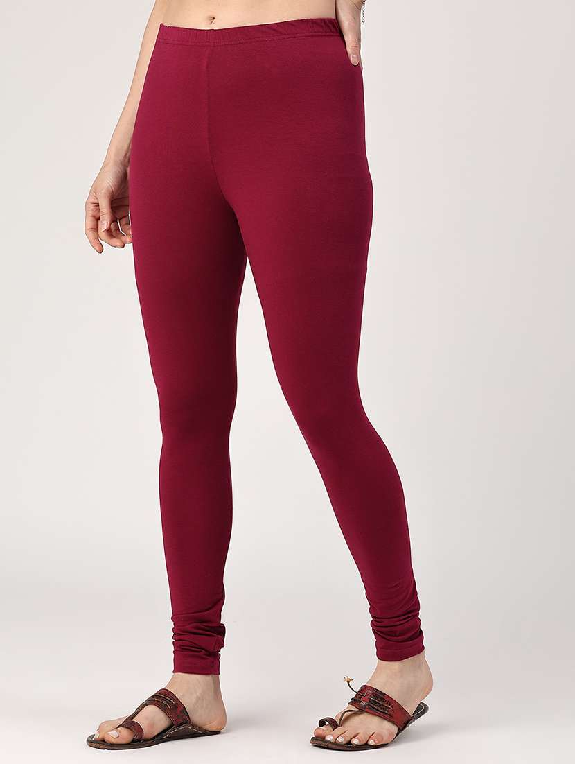 women solid mid rise leggings - 22335183 -  Standard Image - 2