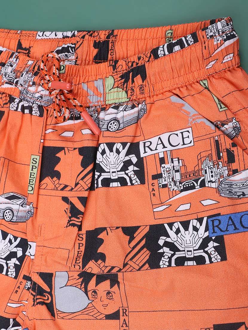 boys printed mid rise shorts - 22335196 -  Standard Image - 2