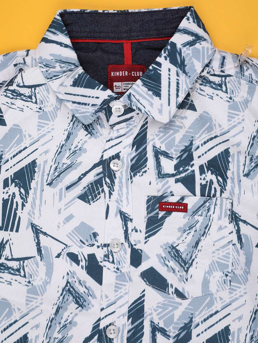 boys printed long sleeve collared shirt - 22335316 -  Standard Image - 2