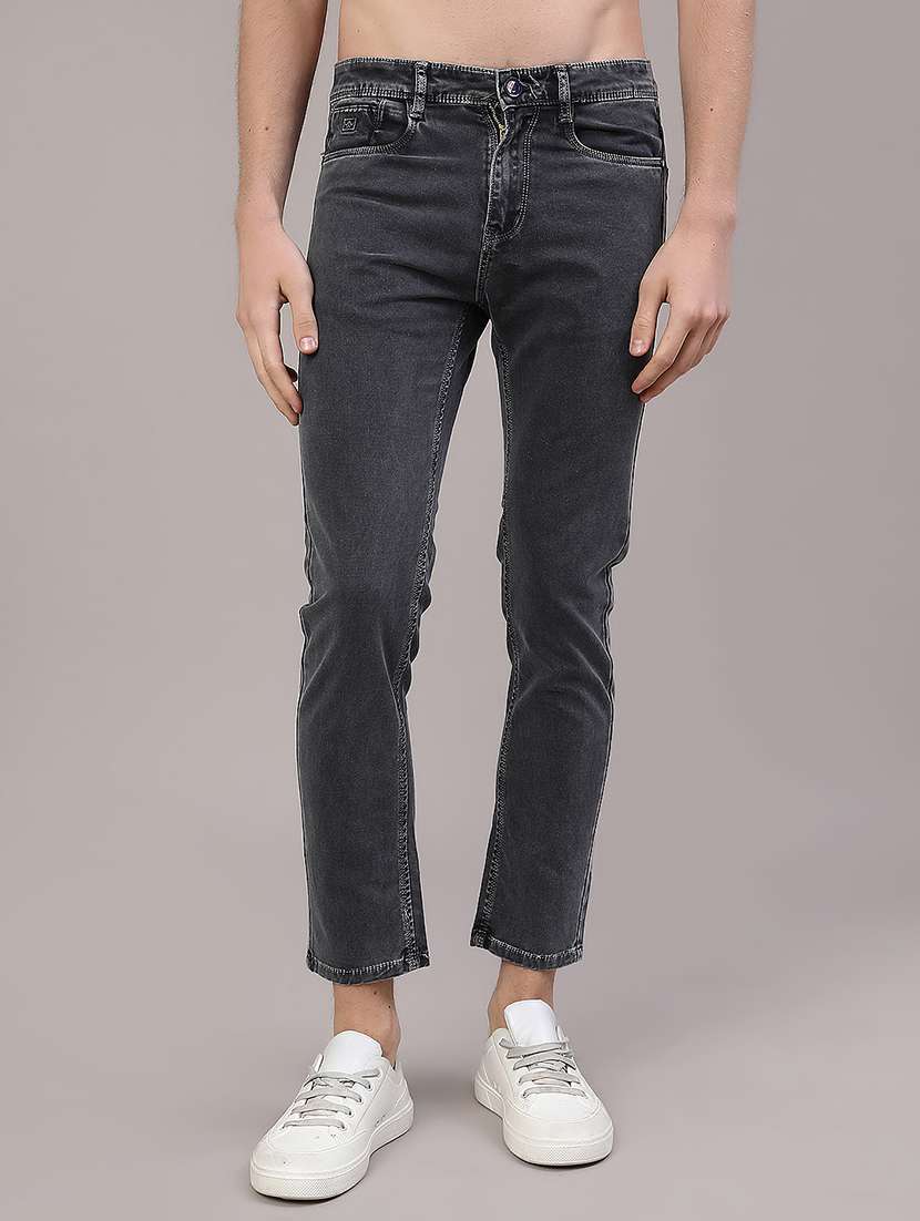 grey cotton jeans