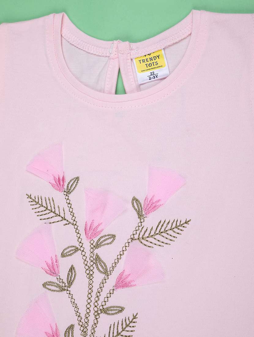 pink cotton shorts set coords - 22335367 -  Standard Image - 2