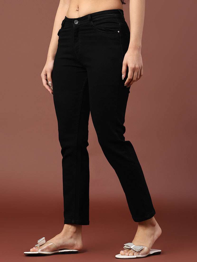 women solid mid rise slim fit jeans  - 22335395 -  Standard Image - 2