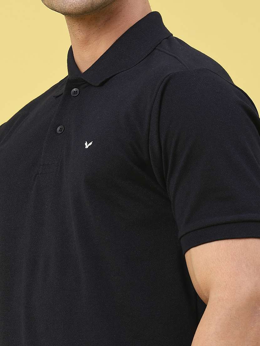 men solid short sleeve regular fit polo t-shirt - 22335574 -  Standard Image - 2