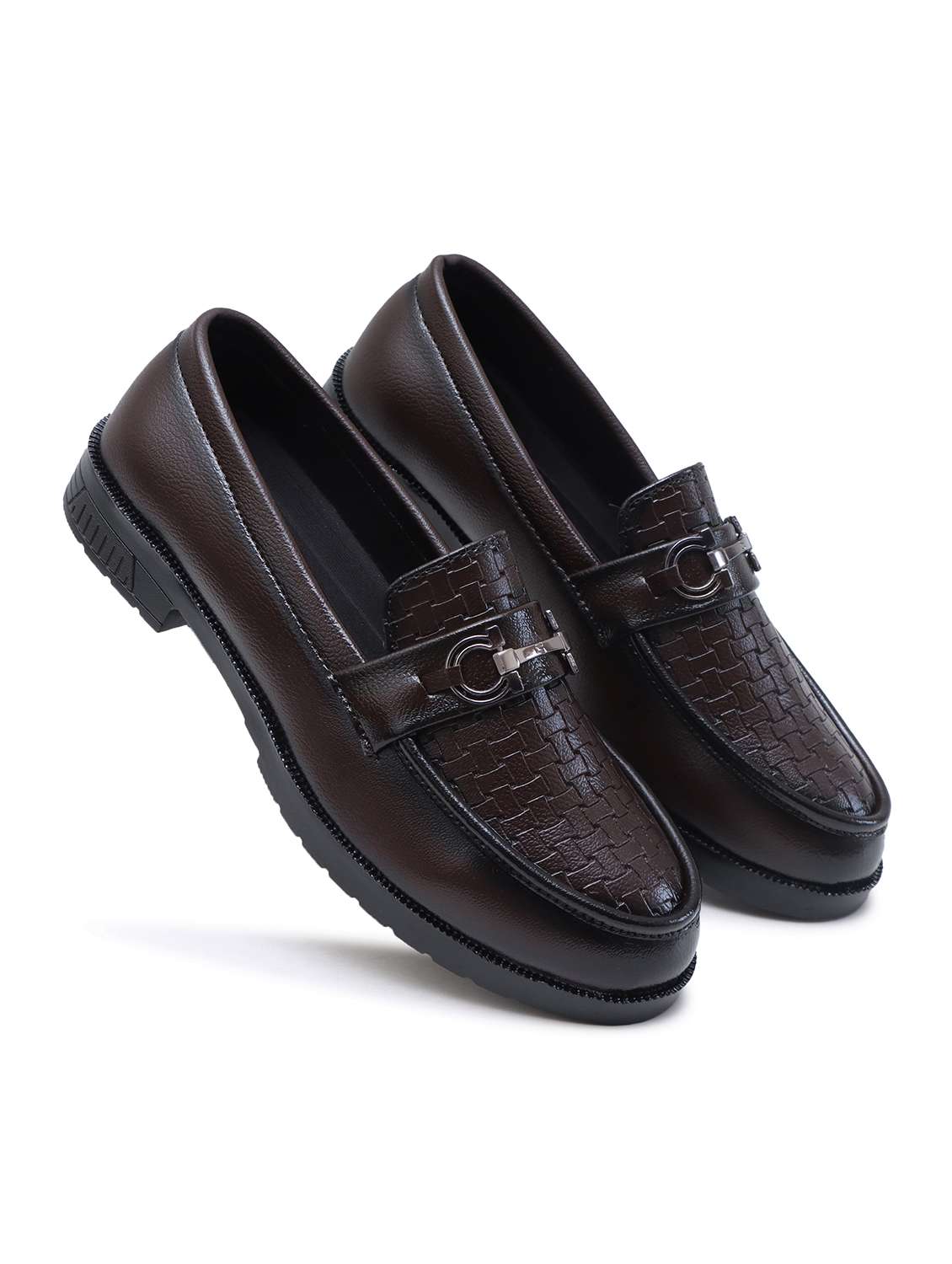 men brown slip on horsebit loafer - 22335577 -  Standard Image - 2