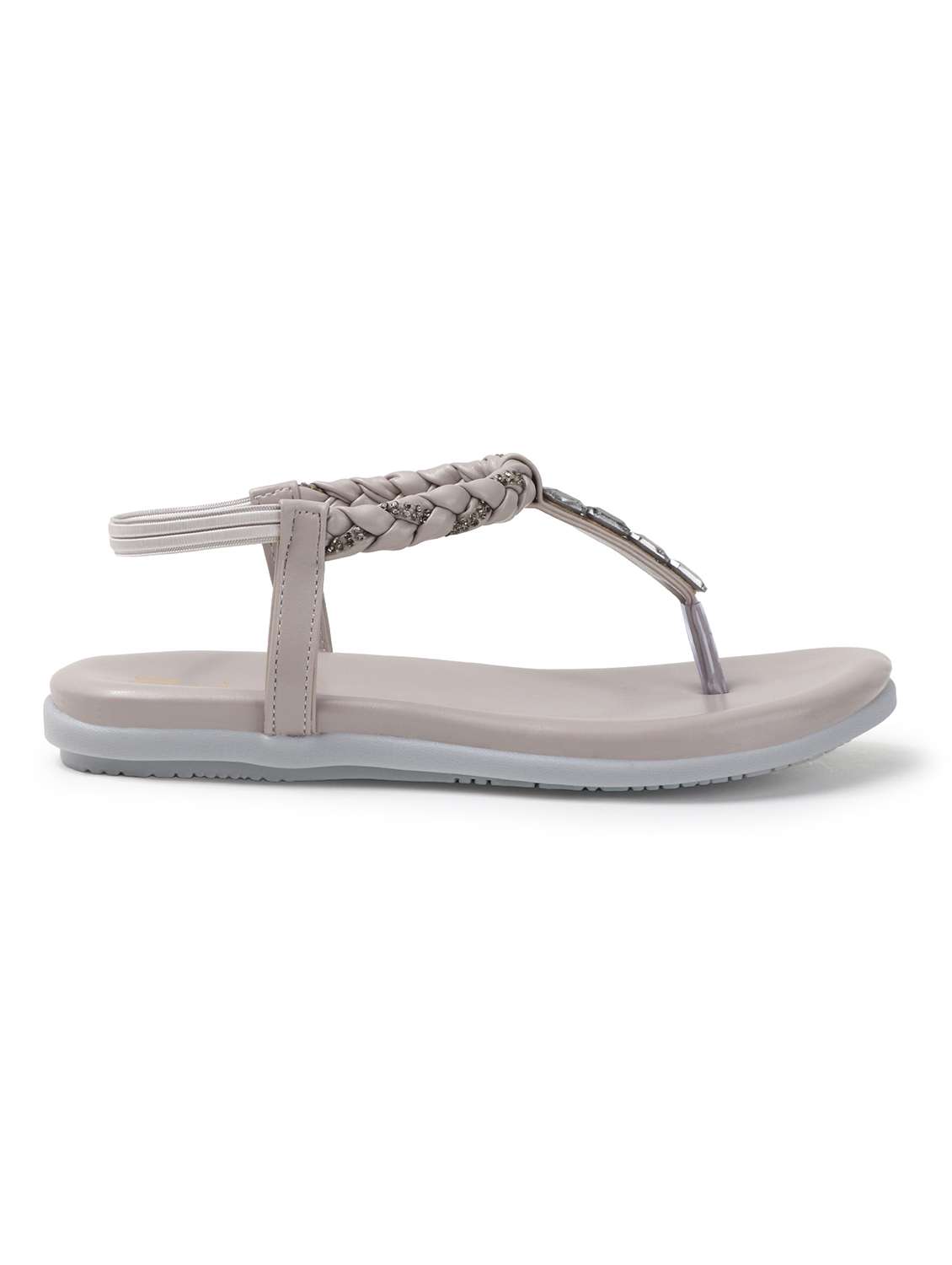 women embellished back strap flat sandal - 22335581 -  Standard Image - 2