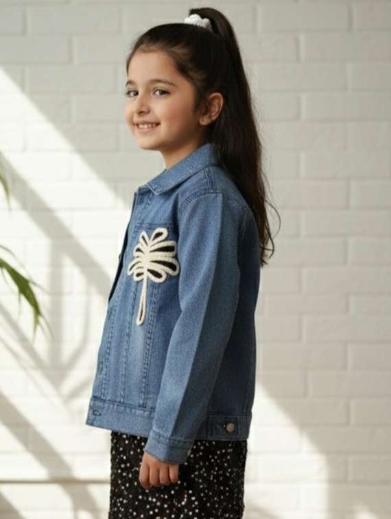 women collared long sleeve denim jacket - 22335609 -  Standard Image - 2