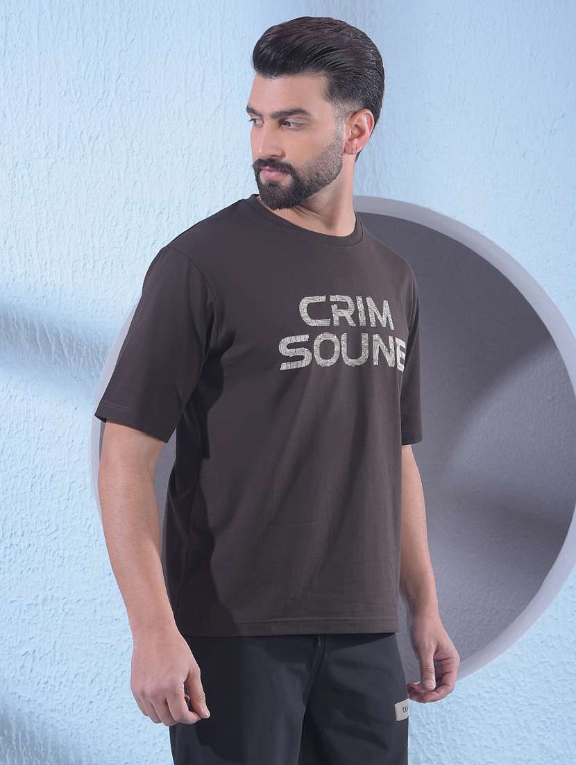Men Typographic Short Sleeve Oversized T-shirt - 22336005 -  Standard Image - 2