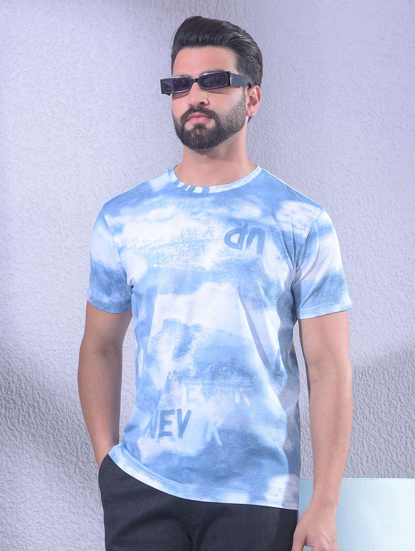 men typographic short sleeve slim fit t-shirt