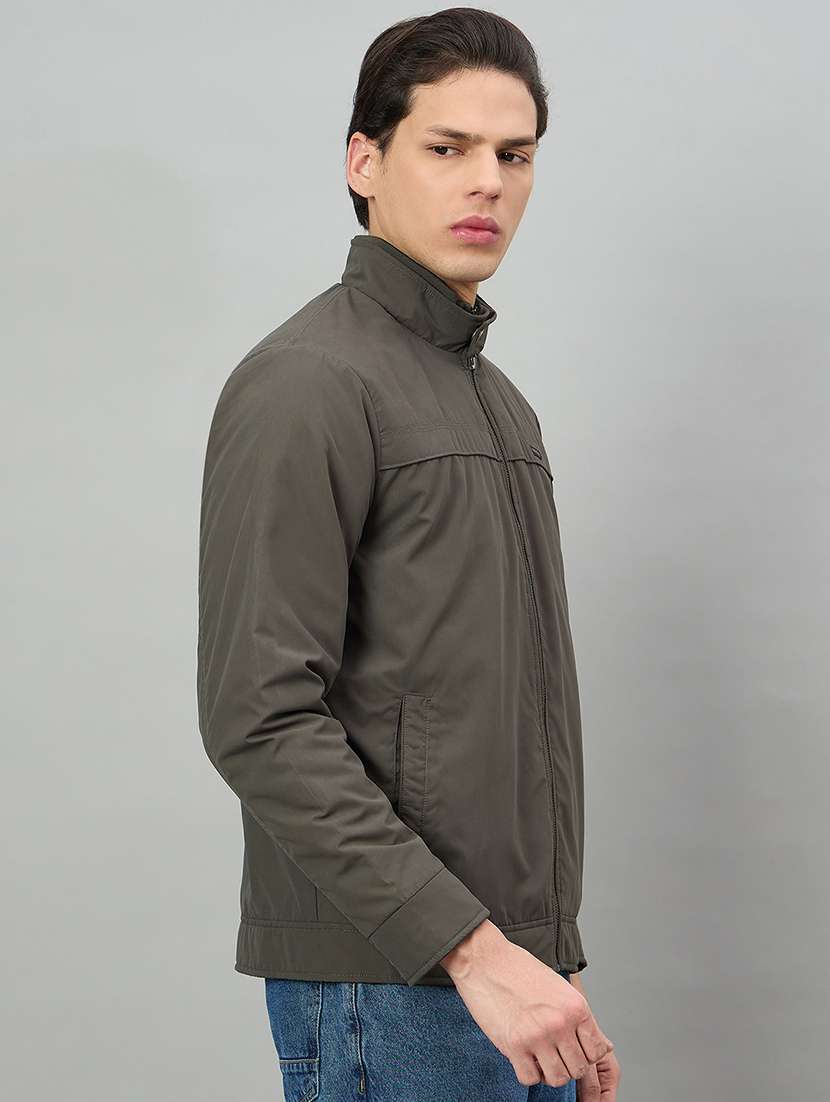 men solid long sleeve bomber jacket - 22336152 -  Standard Image - 2