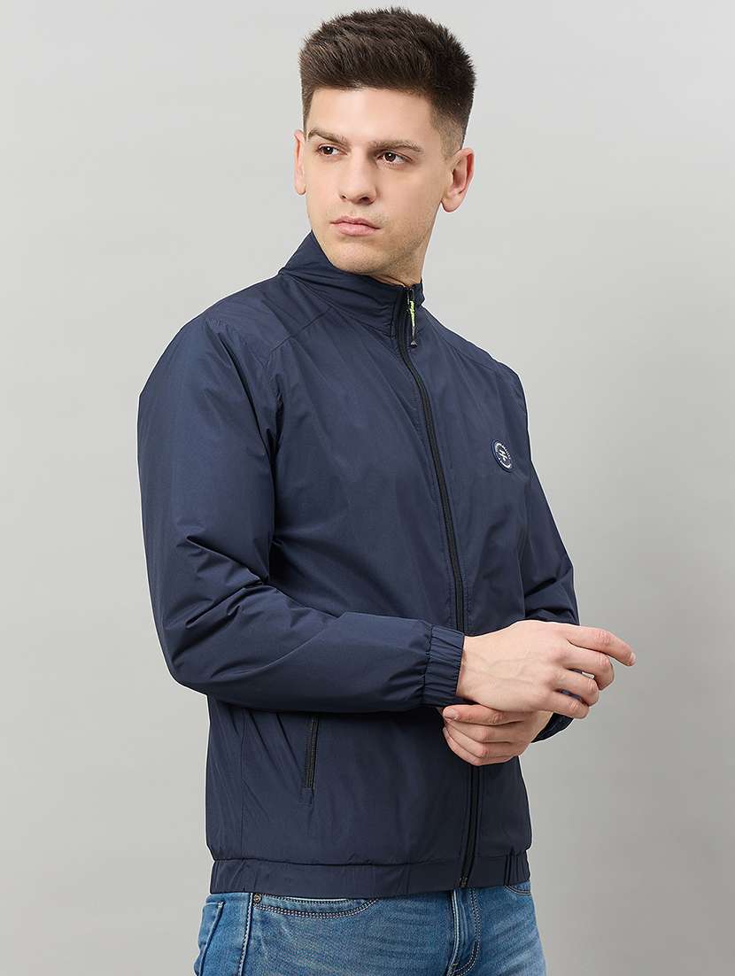 men solid long sleeve bomber jacket - 22336161 -  Standard Image - 2