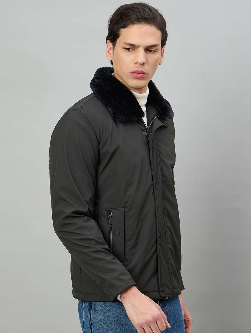 men solid long sleeve bomber jacket - 22336164 -  Standard Image - 2