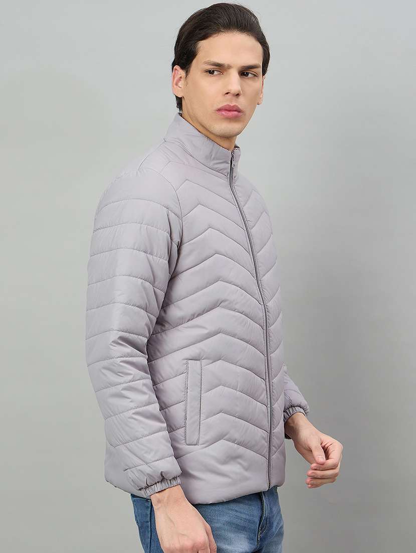 men solid long sleeve puffer jacket - 22336183 -  Standard Image - 2