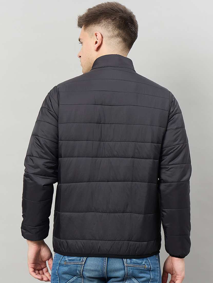 men solid long sleeve puffer jacket - 22336185 -  Standard Image - 2