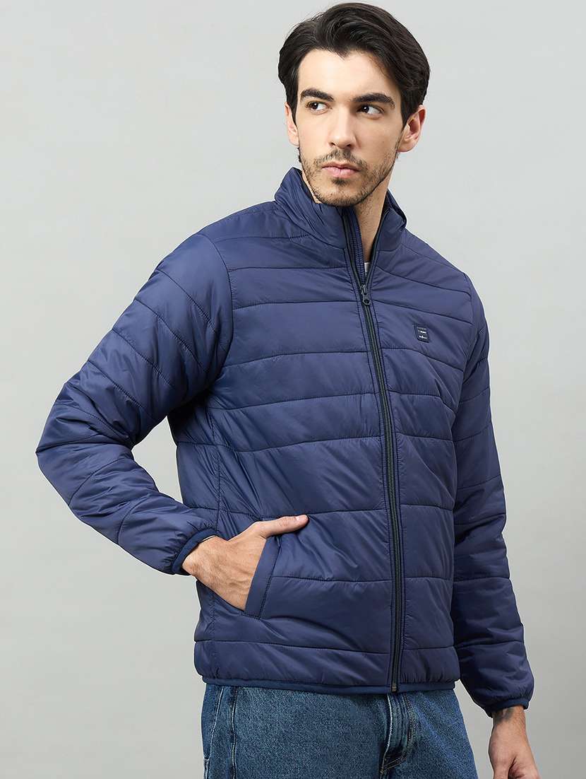 men solid long sleeve puffer jacket - 22336186 -  Standard Image - 2