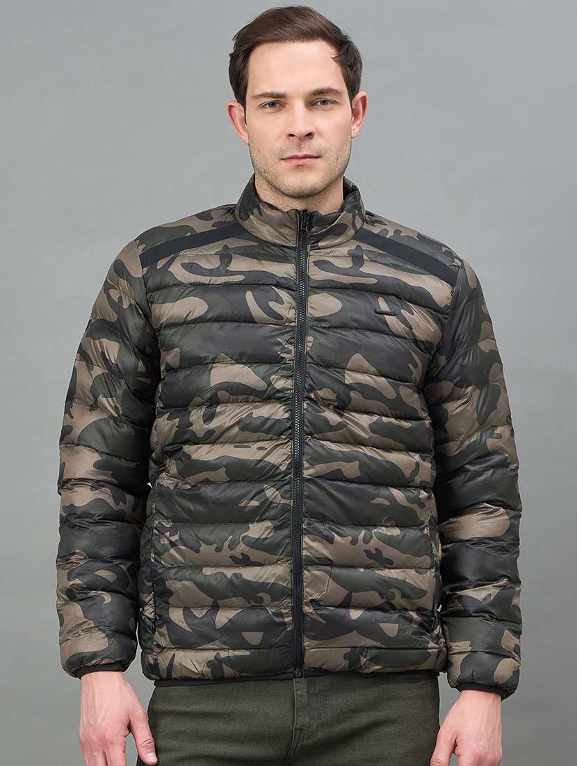 men camouflage long sleeve reversible puffer jacket - 22336191 -  Standard Image - 2