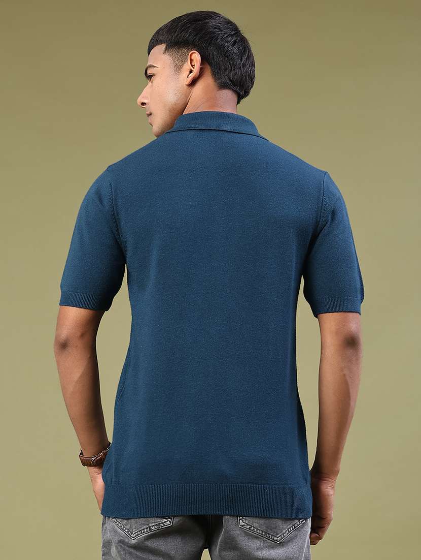 men solid short sleeve polo t-shirt - 22336617 -  Standard Image - 2