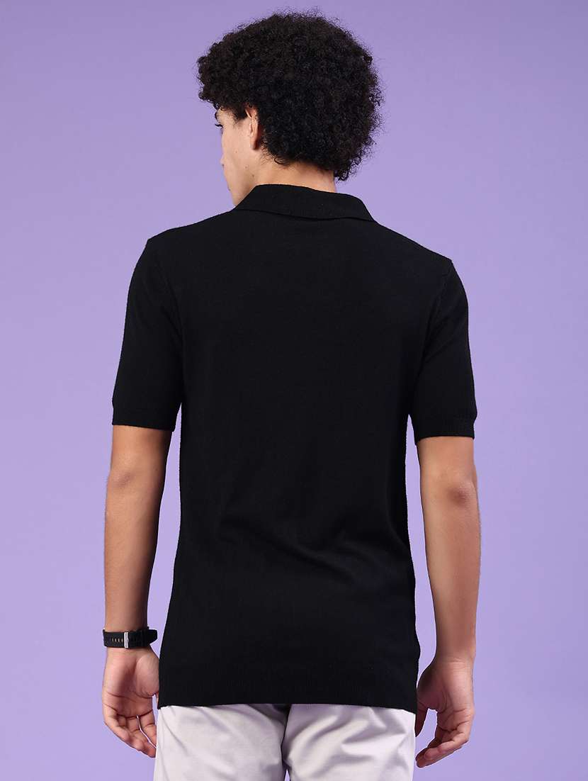 men solid short sleeve polo t-shirt - 22336622 -  Standard Image - 2