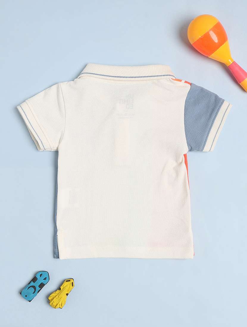 boys colourblocked short sleeves polo t-shirt - 22336730 -  Standard Image - 2